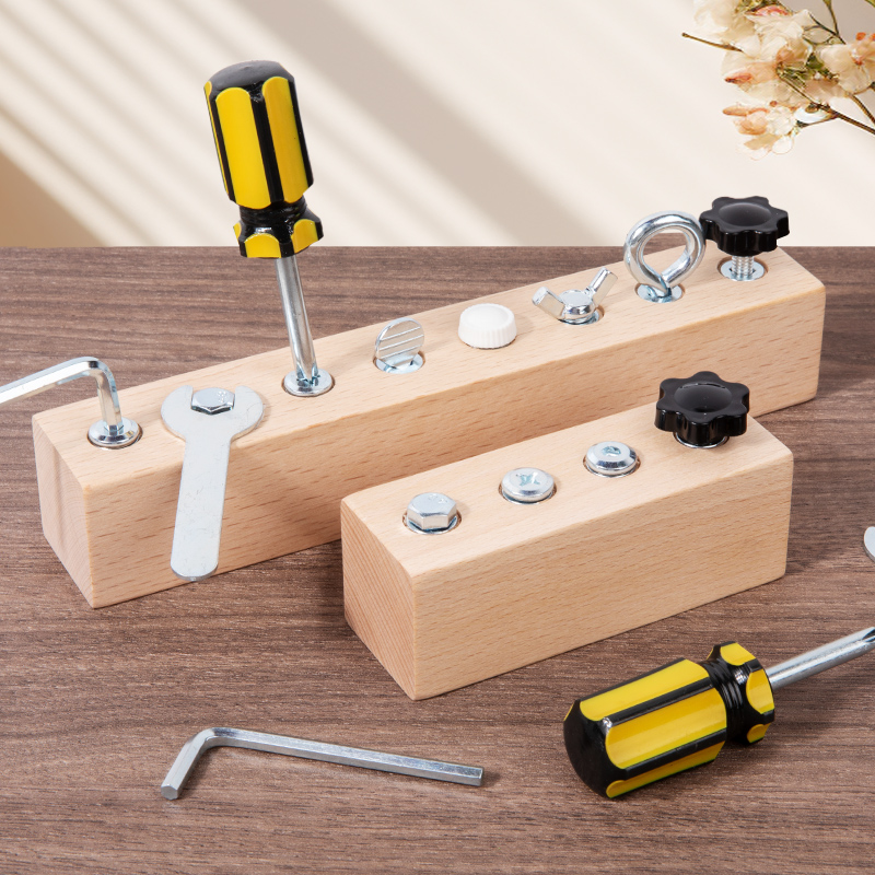 Power Tools Skills - Mainan Pembongkaran Mur Sekrup Kayu Anak-anak