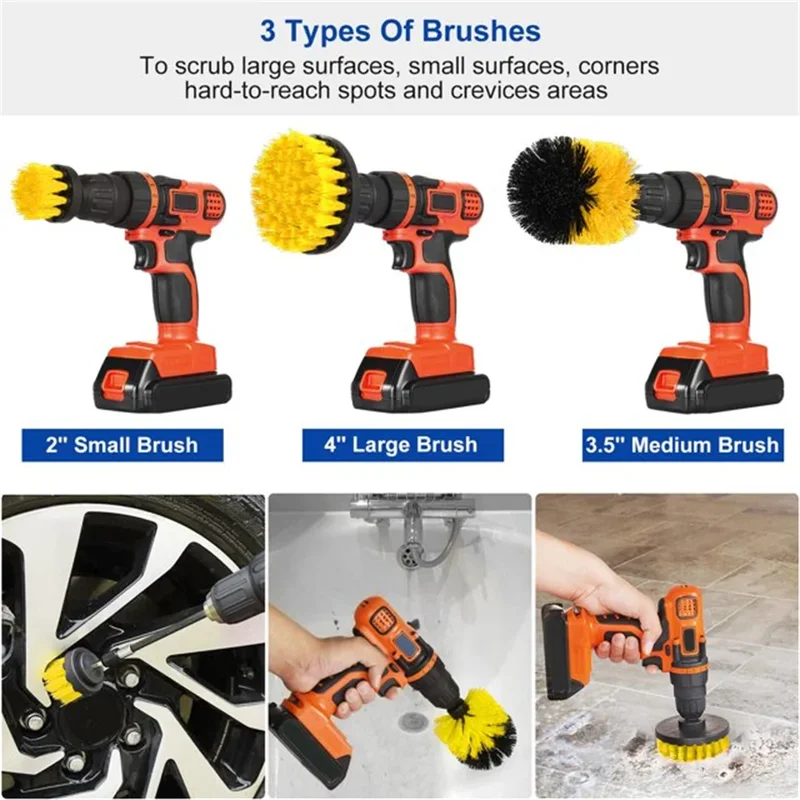 Power Tools Router - 3 Pcs/Set Set Sikat Bor Listrik