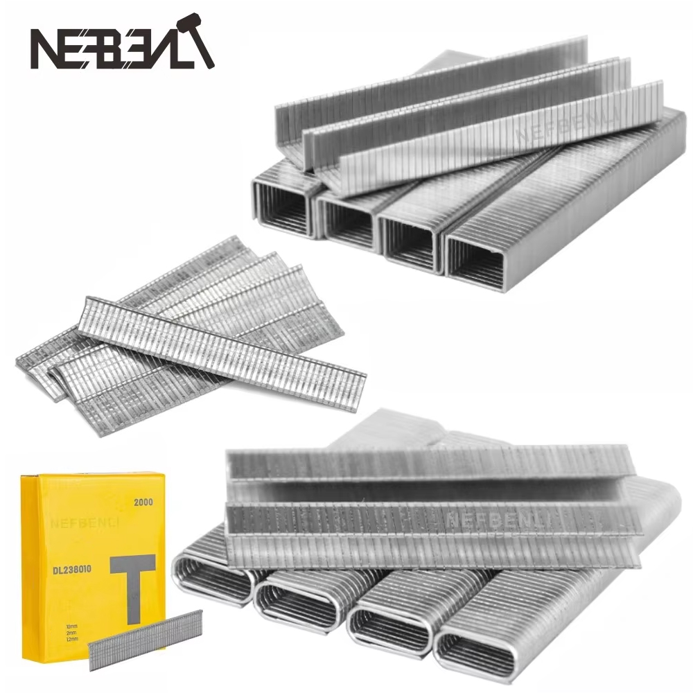 Nail Gun Brad - Staples Furnitur Udara Berbentuk U/Pintu/T, Kawat
