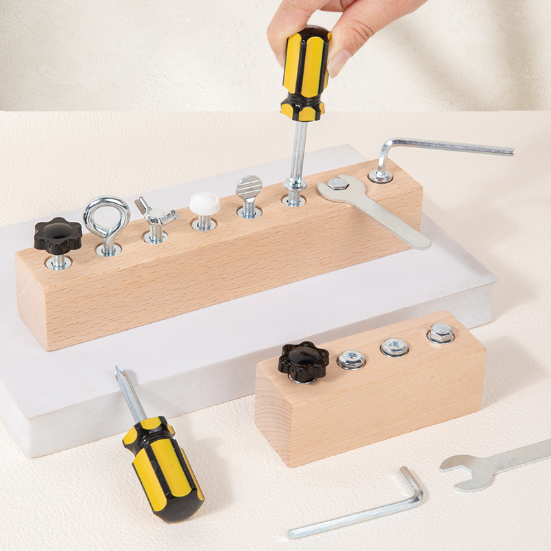 Power Tools Skills - Mainan Pembongkaran Mur Sekrup Kayu Anak-anak