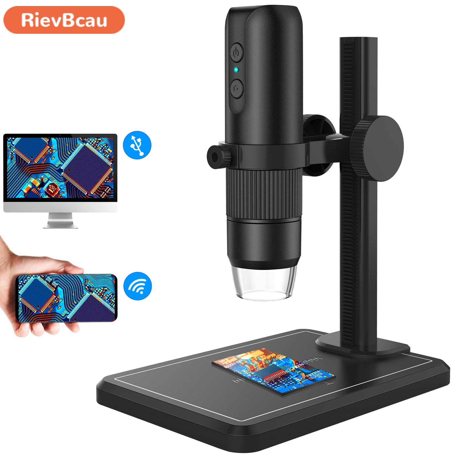 Power Tools Zoom - Mikroskop Digital USB profesional, dengan 8
