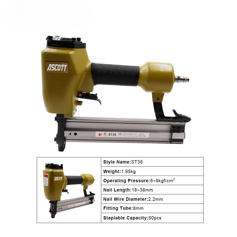 Nail Gun Brad - ST38 14GA Alat Paku Pneumatik Berat