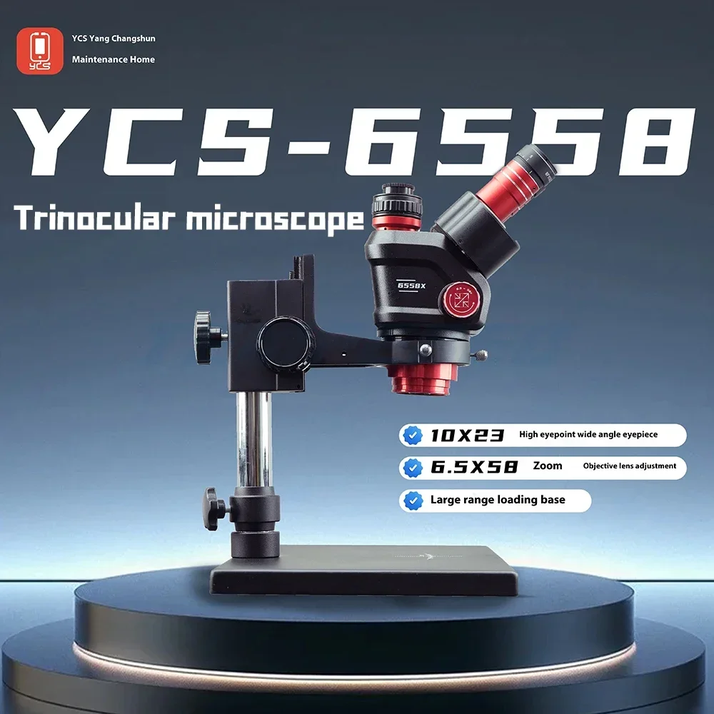 Power Tools Zoom - YCS 6558S HD mikroskop trinokular dengan