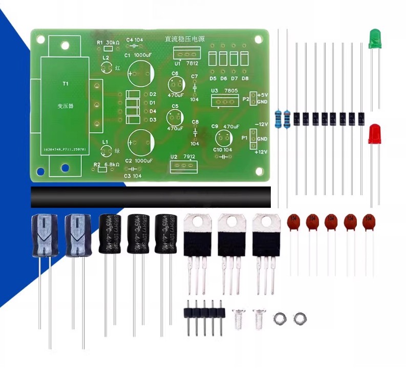 Power Tools Skills - Kit Elektronik Catu Daya Teratur DC