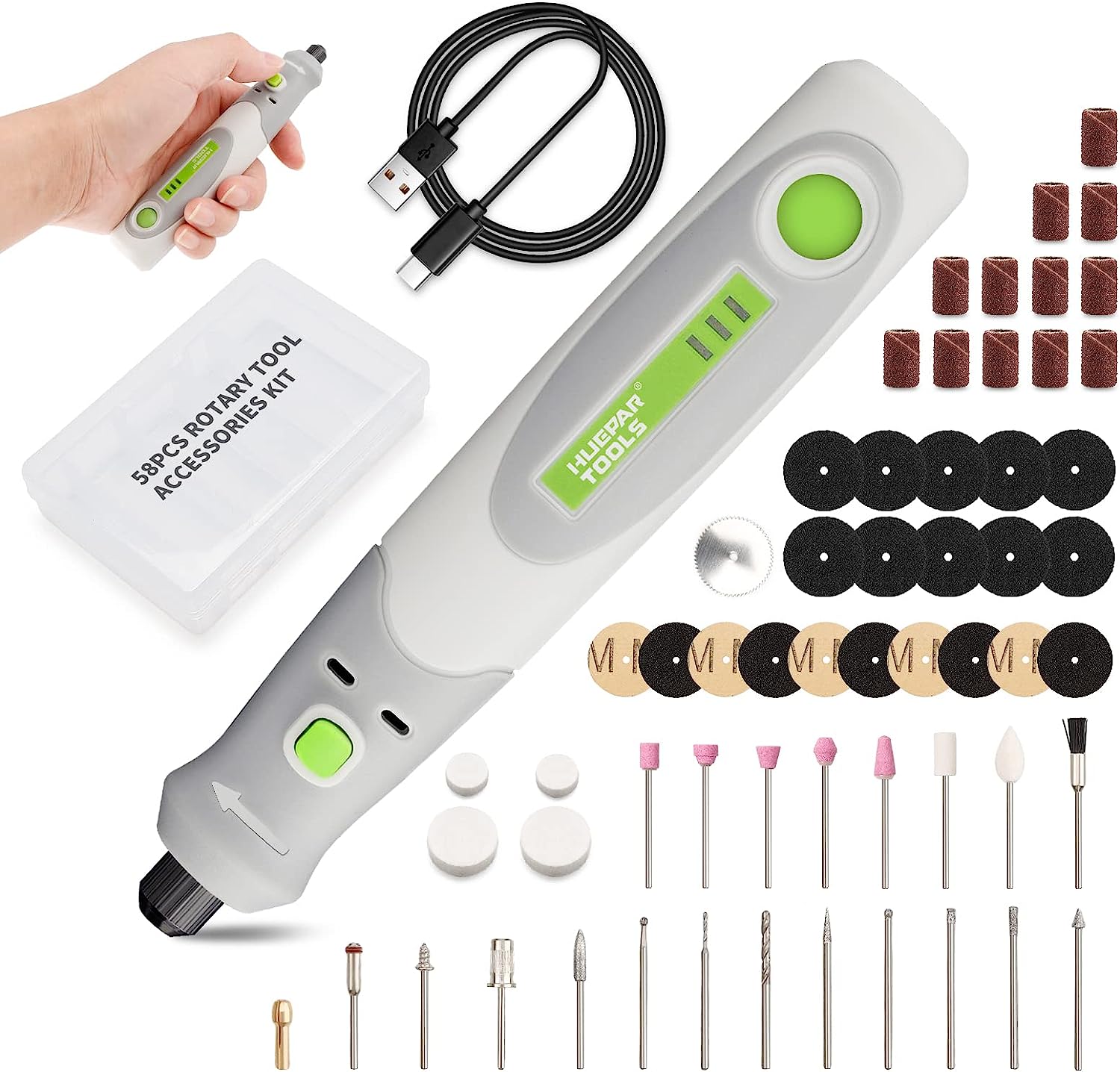 Power Tools Jobs - Kit peralatan pengukir bor listrik, Kit