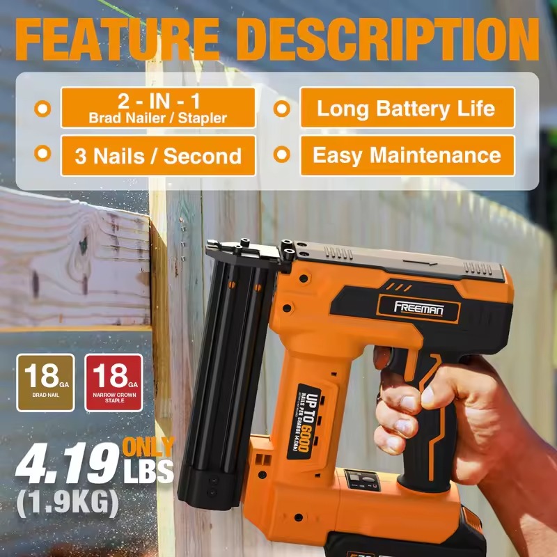 Nail Gun Brad - Freeman LDAF30 Alat Paku Tanpa Kabel