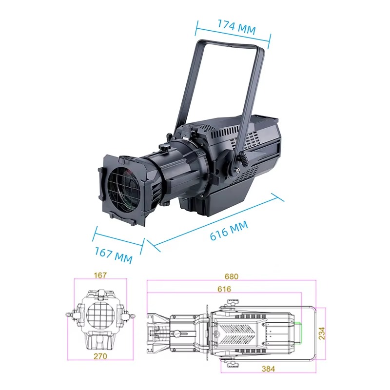 Lampu Sorot Panggung COB Zoom  - Power Tools Zoom ulasan dan harga