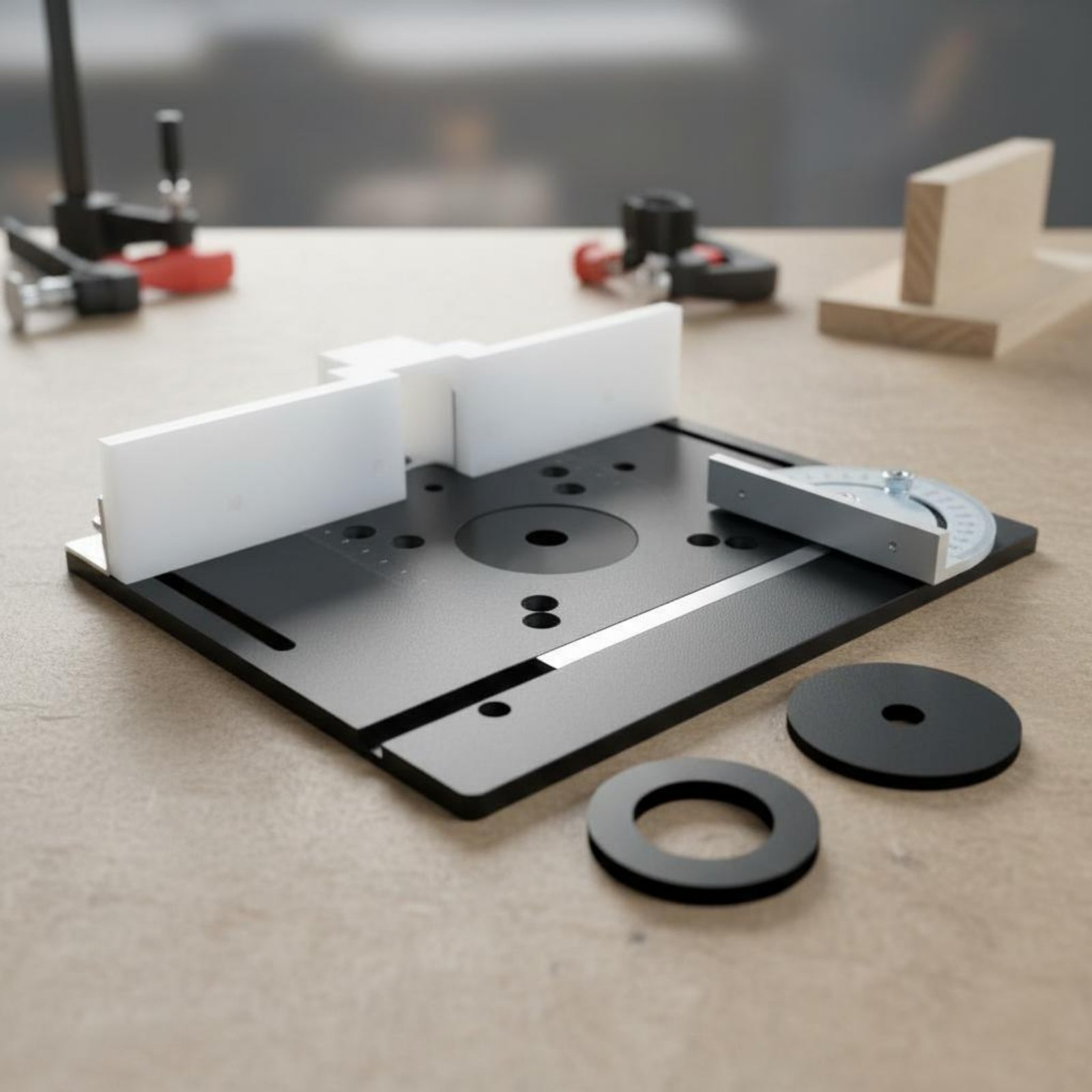 Pelat Sisipan Meja Router Alum - Power Tools Router ulasan dan harga