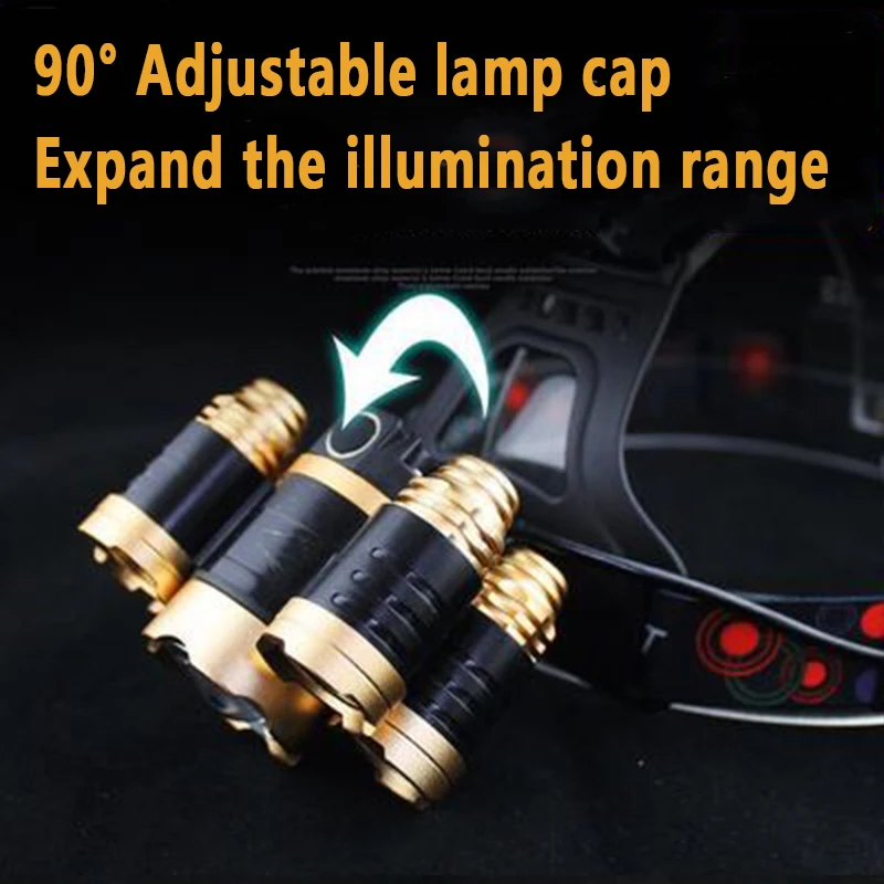 Lampu Kepala T6 5LED Senter Zo - Power Tools Zoom ulasan dan harga