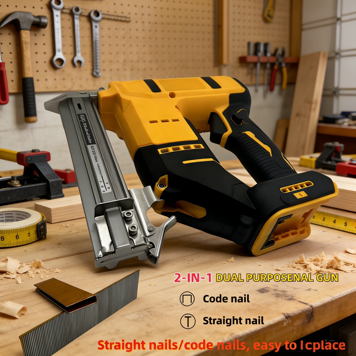 2-IN-1 Mesin Pemaku Tanpa Kabe - Nail Gun Brad ulasan dan harga