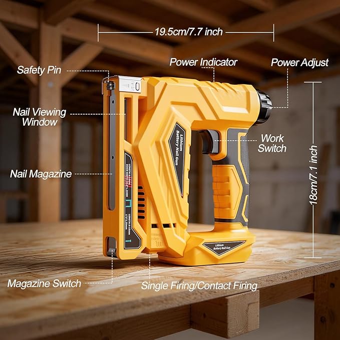 YEARTOP 2 Mode Alat Paku Listr - Nail Gun Brad ulasan dan harga