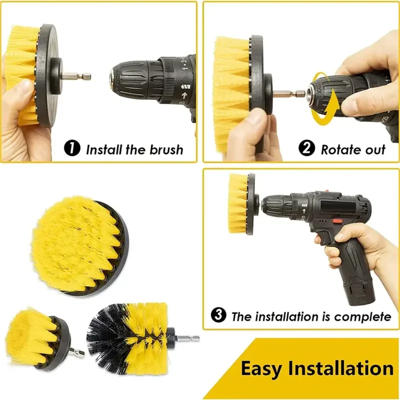 3 Pcs/Set Set Sikat Bor Listri - Power Tools Router ulasan dan harga