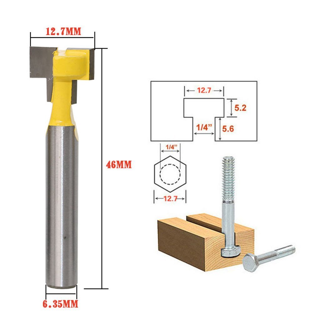 A11I 1/4 Inci Shank T-slot Pem - Power Tools Router ulasan dan harga