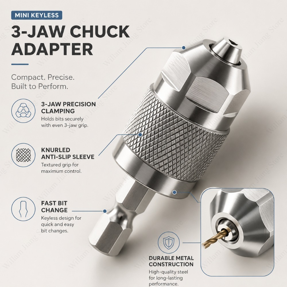 Adaptor Chuck Bor 3 Rahang den - Power Tools Jobs ulasan dan harga