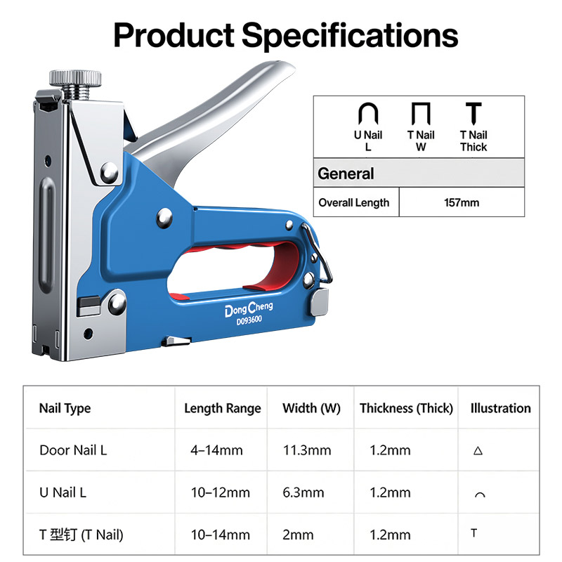 Pistol Paku 3-in-1 Baja Karbon - Nail Gun Brad ulasan dan harga